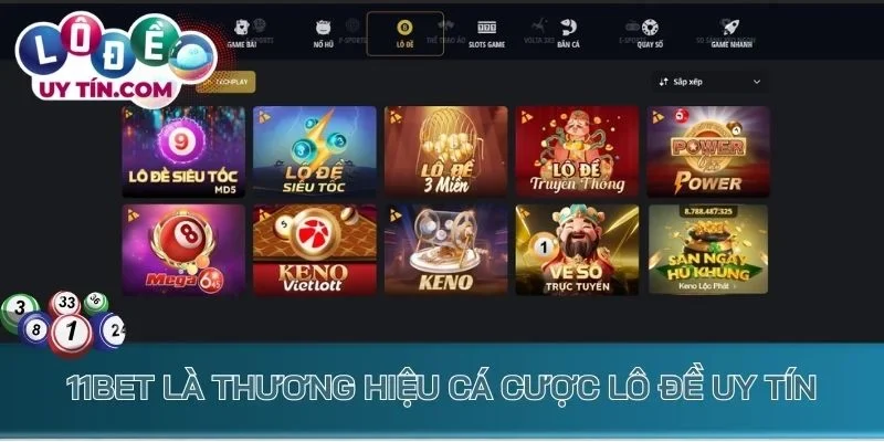 11Bet là thương hiệu cá cược lô đề uy tín