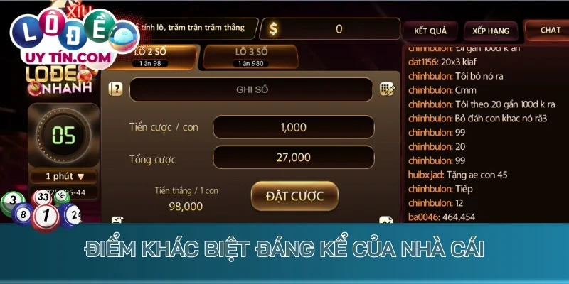 Điểm khác biệt nổi bật của nhà cái lô đề Nhatvip