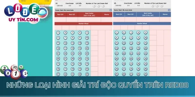Những loại hình giải trí độc quyền trên Red88