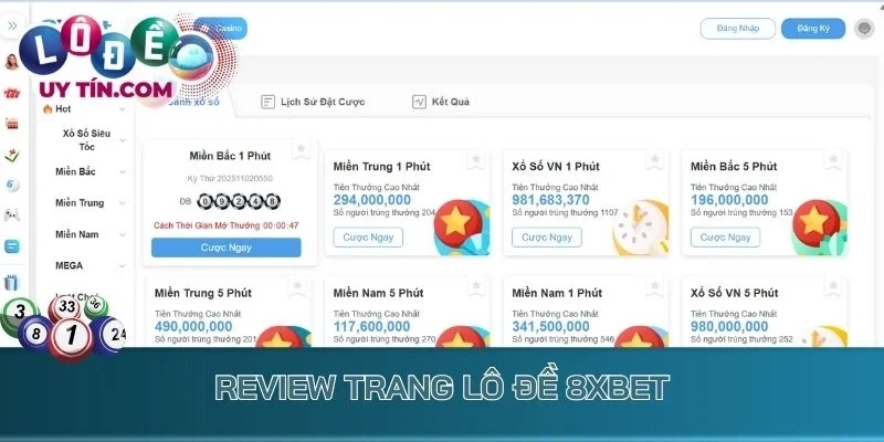 Review trang lô đề 8xbet