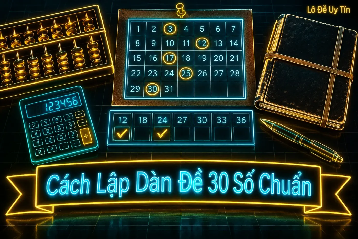 Rất đơn giản thôi: thay vì chọn 30 con theo cảm hứng - dàn đề 30 số
