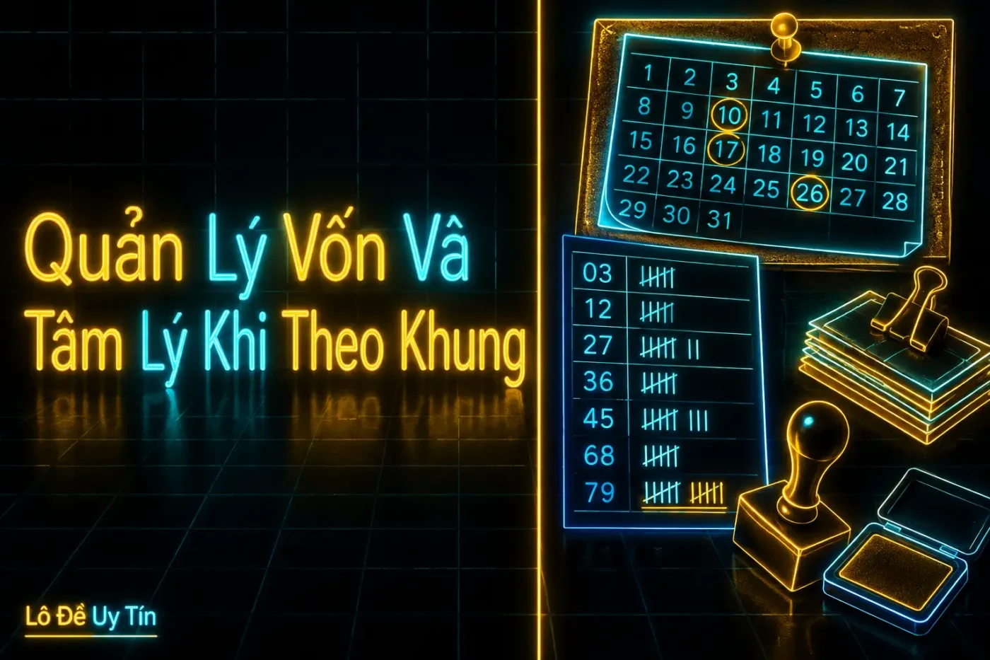 Nuôi Khung Lô 6 Số Tại Lô Đề Uy Tín: Vào Tiền, Giữ Vốn Vững 4 khung 6 số, quản lý vốn quan trọng hơn chọn số - khung lô 6 số